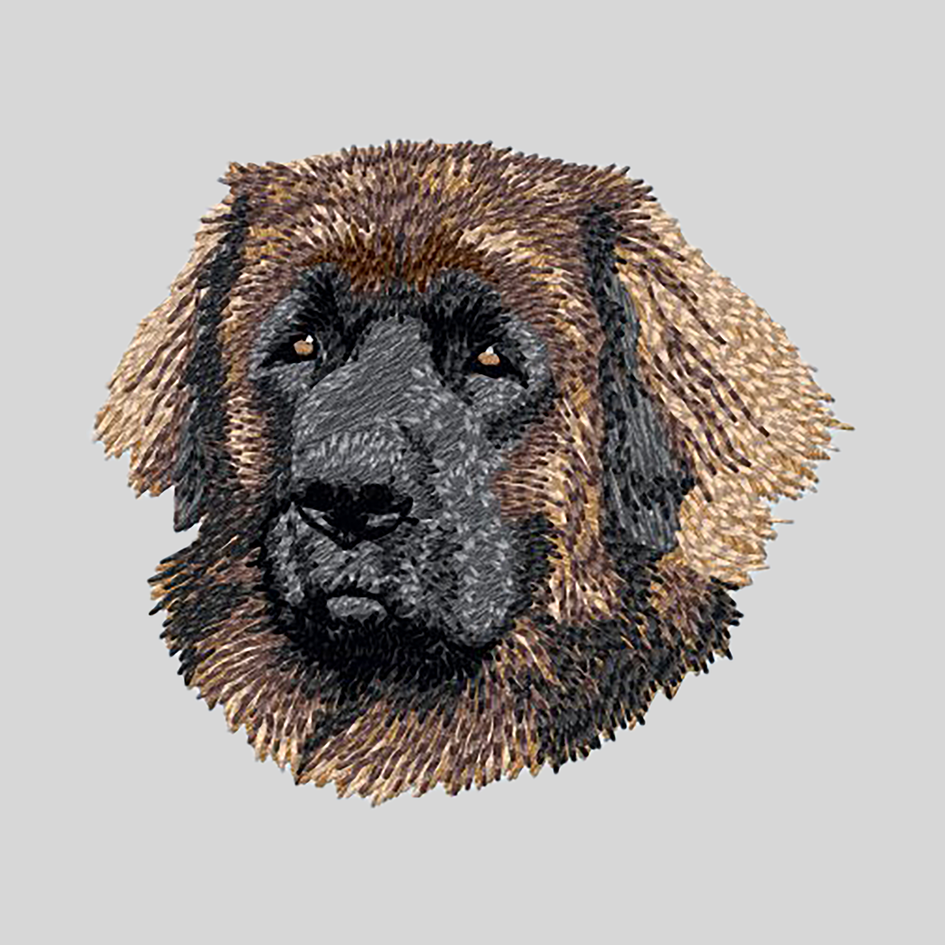 Leonberger Embroidered Mock Neck Sweatshirt