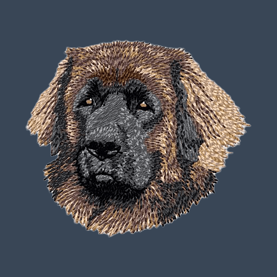 Leonberger Embroidered Women's Denim Shirt