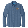 Leonberger Embroidered Women's Denim Shirt
