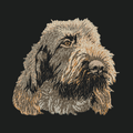 Spinone Italiano Embroidered Crossbody Bag