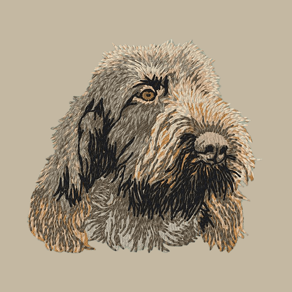 Spinone Italiano Embroidered Crossbody Bag