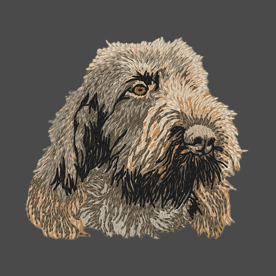 Spinone Italiano Embroidered Men's Fleece Jacket