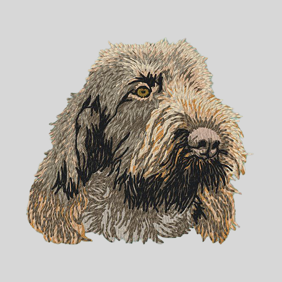 Spinone Italiano Embroidered Mock Neck Sweatshirt