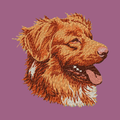 Nova Scotia Duck Tolling Retriever Embroidered Classic Long Sleeve Shirt
