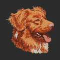 Nova Scotia Duck Tolling Retriever Embroidered Classic Long Sleeve Shirt