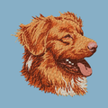 Nova Scotia Duck Tolling Retriever Embroidered Classic Long Sleeve Shirt