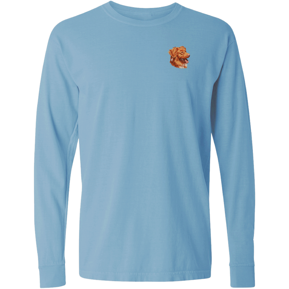 Nova Scotia Duck Tolling Retriever Embroidered Classic Long Sleeve Shirt