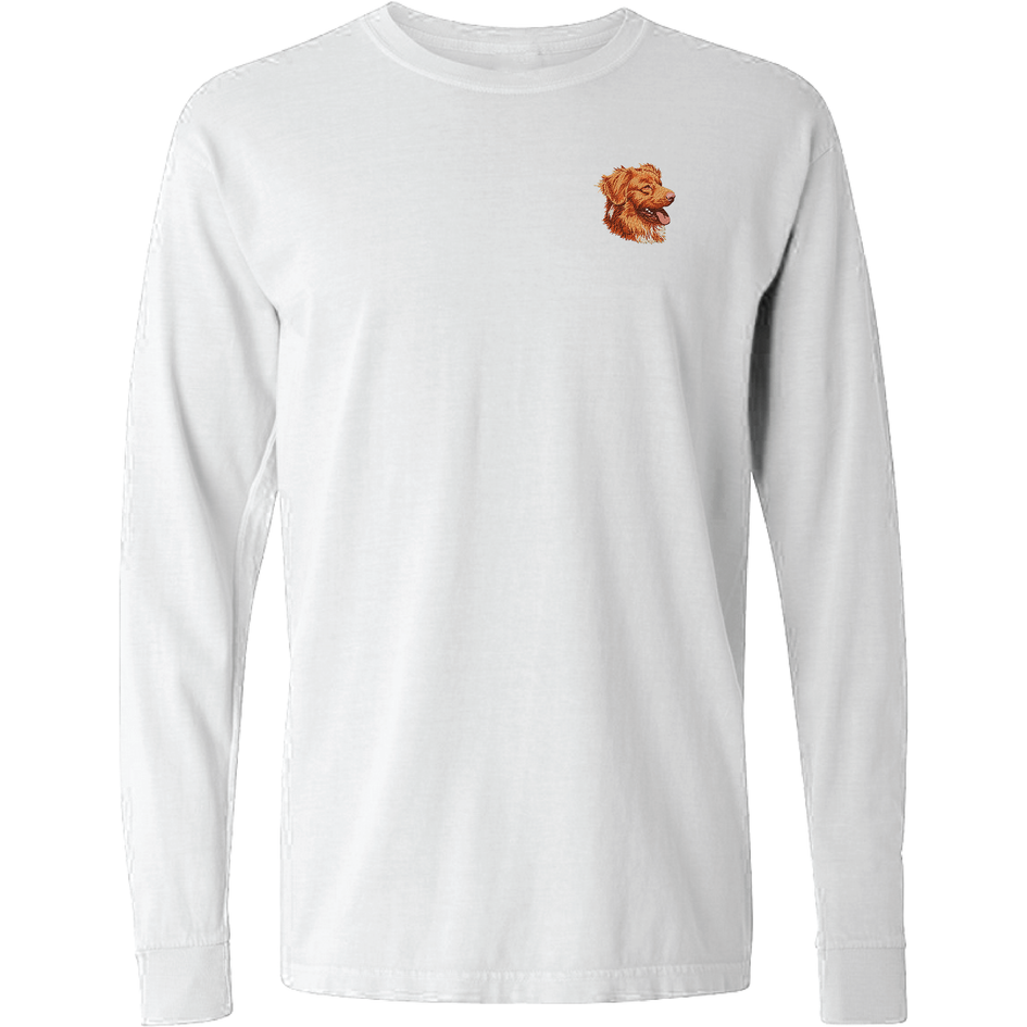 Nova Scotia Duck Tolling Retriever Embroidered Classic Long Sleeve Shirt