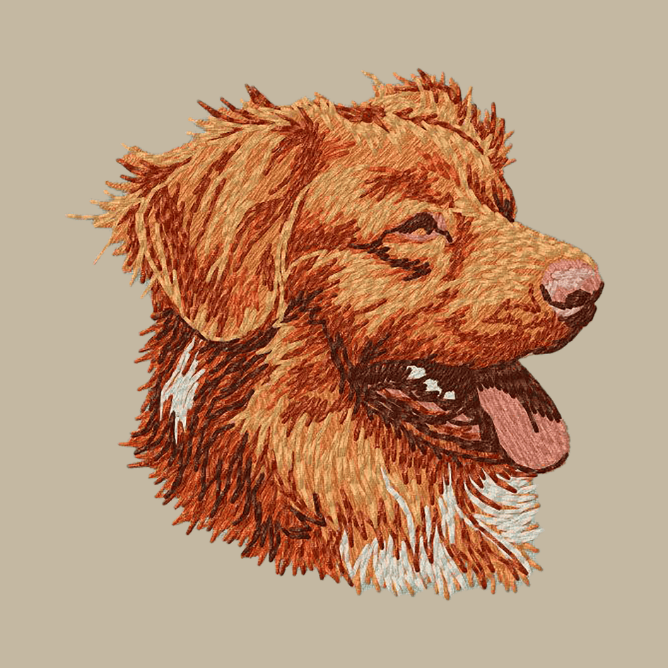 Nova Scotia Duck Tolling Retriever Embroidered Crossbody Bag