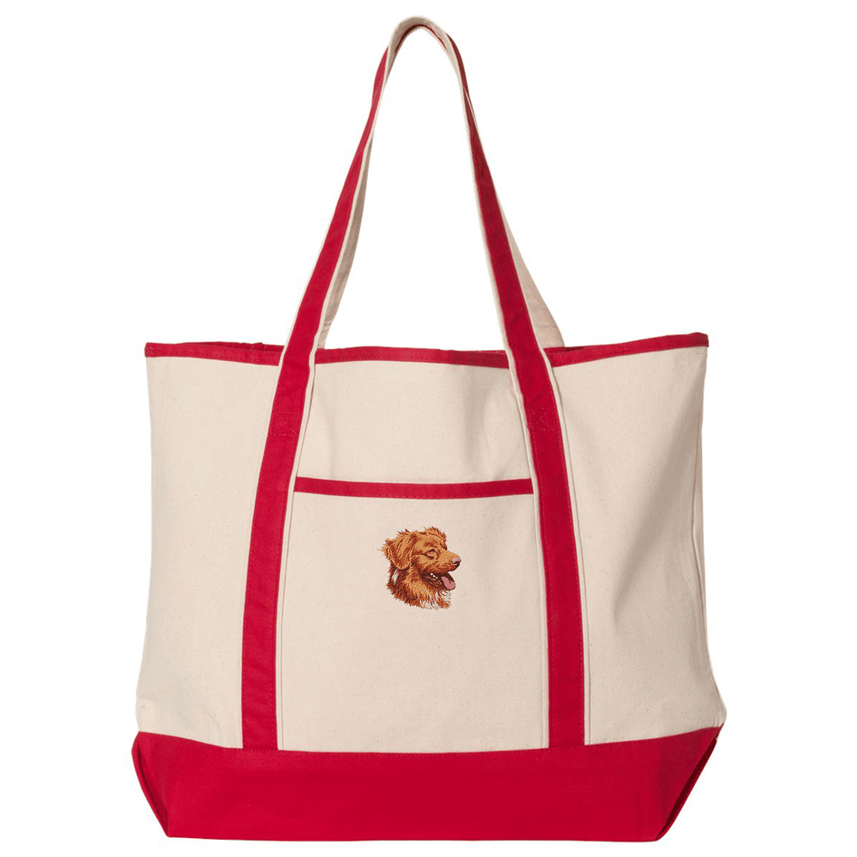 Nova Scotia Duck Tolling Retriever Embroidered Tote