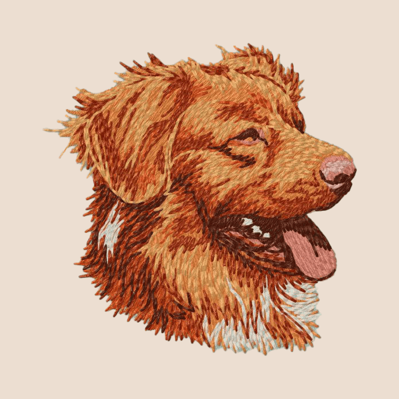 Nova Scotia Duck Tolling Retriever Embroidered Tote