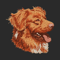 Nova Scotia Duck Tolling Retriever Embroidered Wearable Blanket