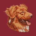 Nova Scotia Duck Tolling Retriever Embroidered Wearable Blanket