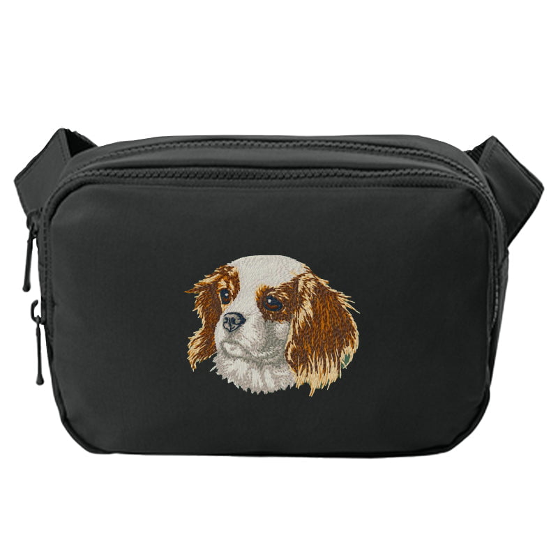 Cavalier King Charles Spaniel Embroidered Crossbody Bag