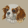 Cavalier King Charles Spaniel Embroidered Crossbody Bag