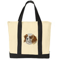 Cavalier King Charles Spaniel Embroidered Tote