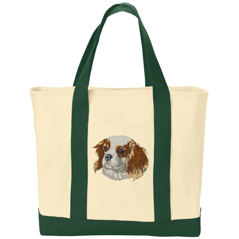 Cavalier King Charles Spaniel Embroidered Tote