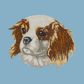 Cavalier King Charles Spaniel Embroidered Classic Long Sleeve Shirt