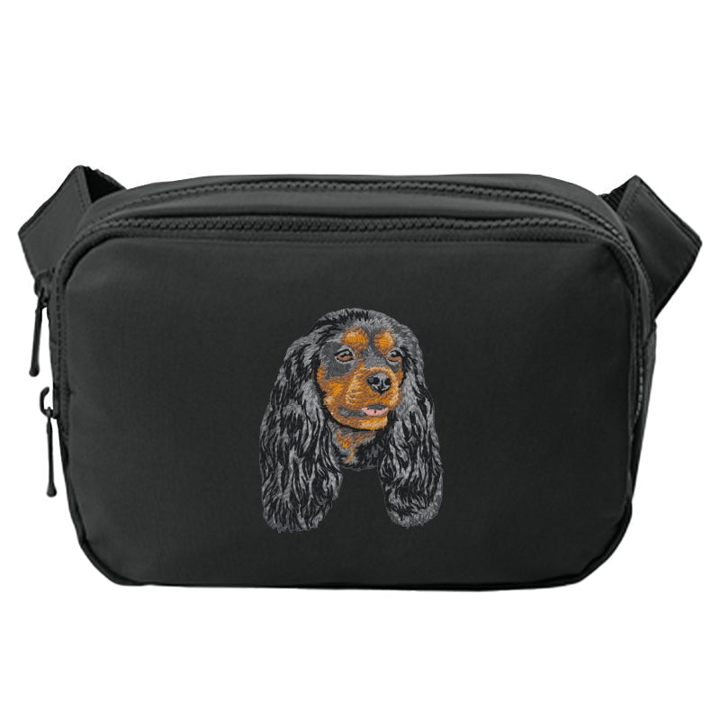 Cavalier King Charles Spaniel Embroidered Crossbody Bag