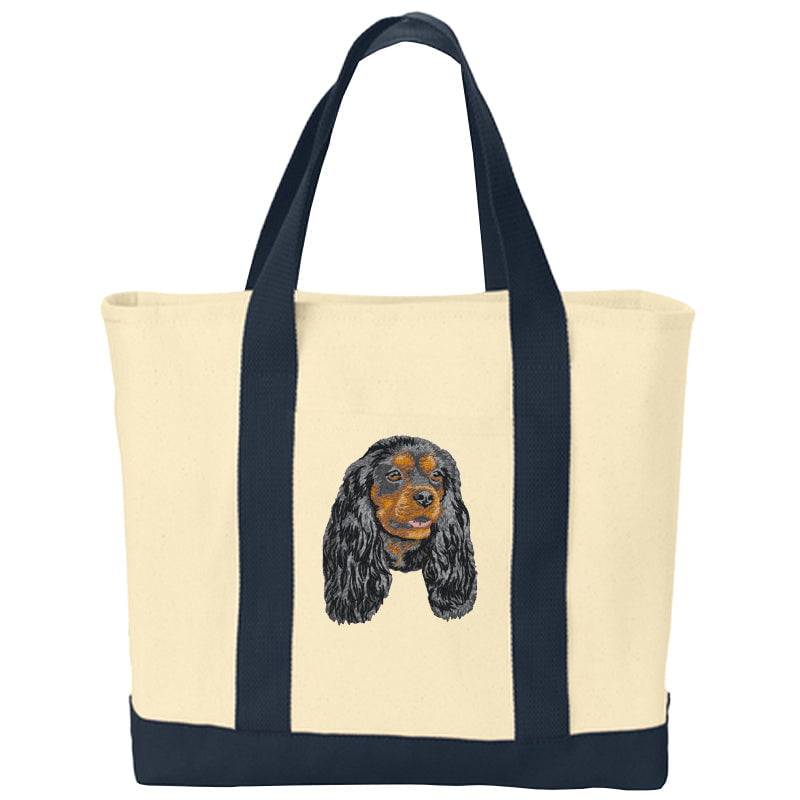 Cavalier King Charles Spaniel Embroidered Tote