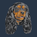 Cavalier King Charles Spaniel Embroidered Wearable Blanket