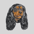Cavalier King Charles Spaniel Embroidered Mock Neck Sweatshirt