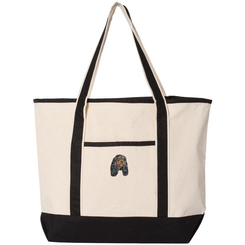 Cavalier King Charles Spaniel Embroidered Tote