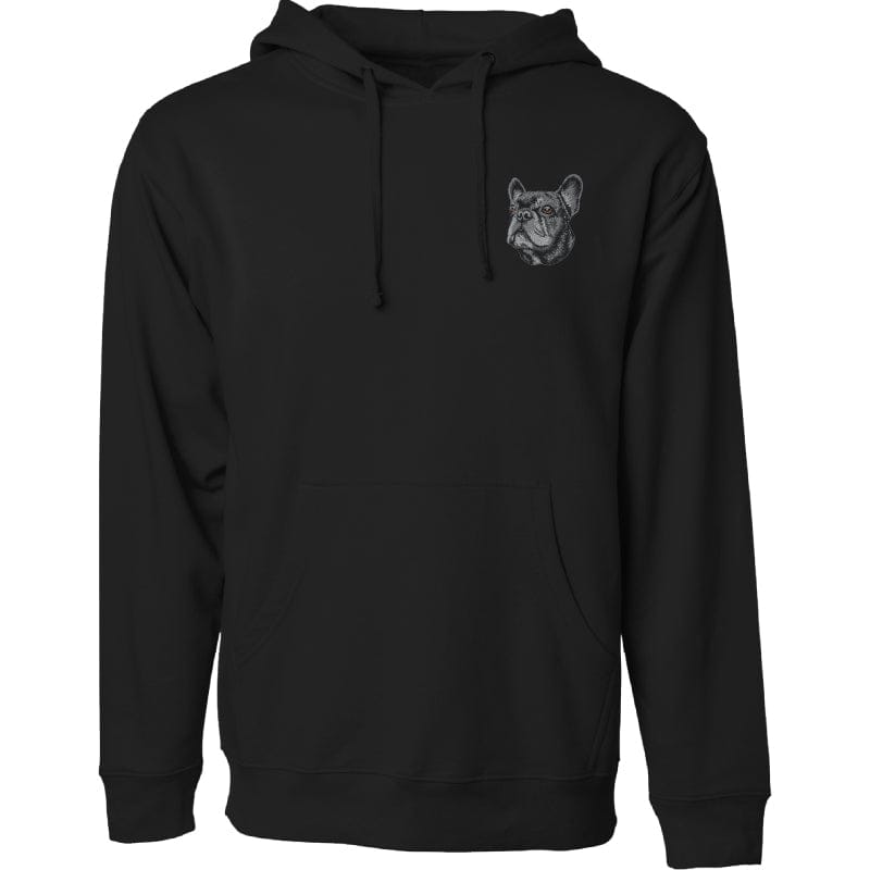 French Bulldog Embroidered Sweatshirt Hoodie