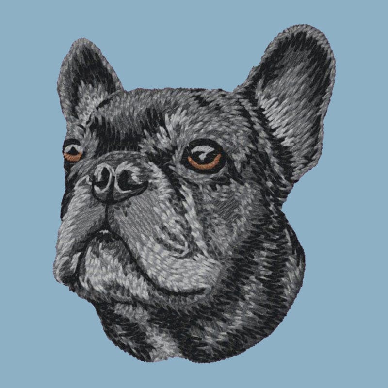 French Bulldog Embroidered Sweatshirt Hoodie