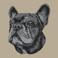 French Bulldog Embroidered Crossbody Bag