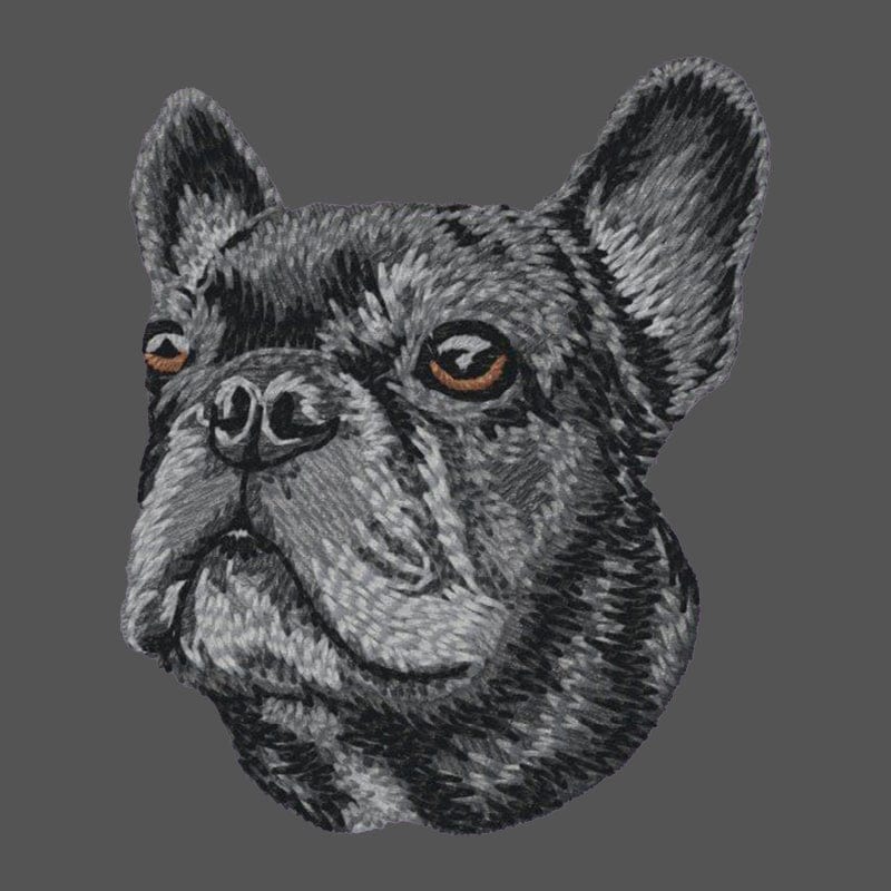 French Bulldog Embroidered Men's Fleece Jacket