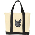 French Bulldog Embroidered Tote