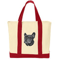 French Bulldog Embroidered Tote