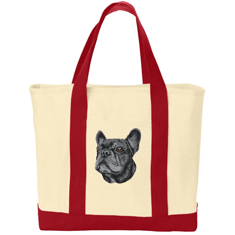 French Bulldog Embroidered Tote