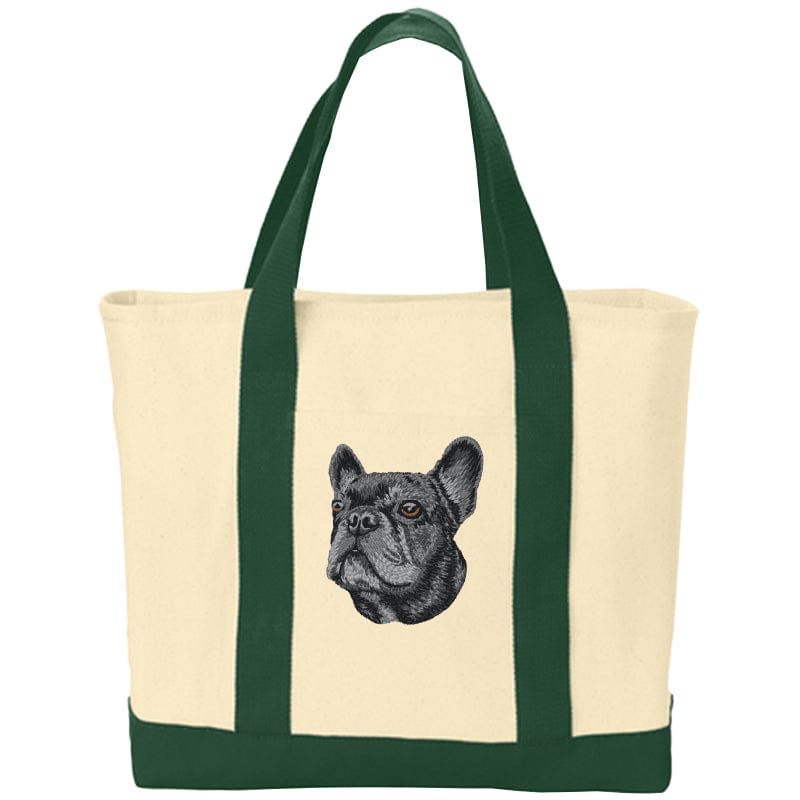 French Bulldog Embroidered Tote