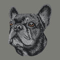 French Bulldog Embroidered Wearable Blanket