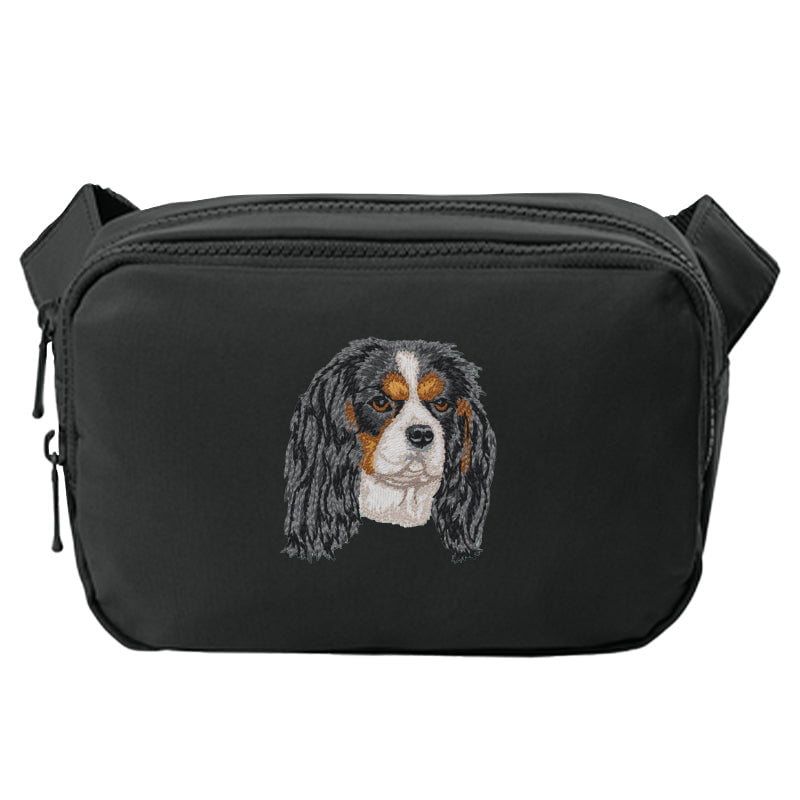 Cavalier King Charles Spaniel Embroidered Crossbody Bag