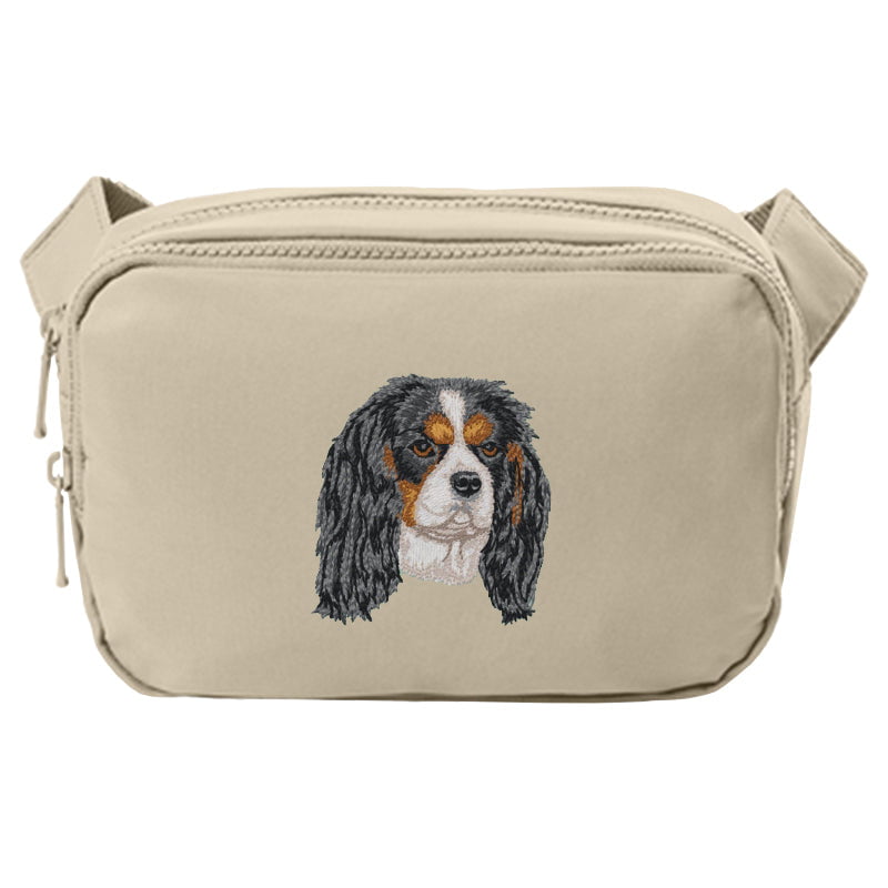 Cavalier King Charles Spaniel Embroidered Crossbody Bag