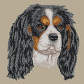 Cavalier King Charles Spaniel Embroidered Crossbody Bag