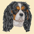 Cavalier King Charles Spaniel Embroidered Tote