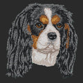 Cavalier King Charles Spaniel Embroidered Wearable Blanket