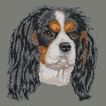 Cavalier King Charles Spaniel Embroidered Wearable Blanket