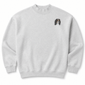 Cavalier King Charles Spaniel Embroidered Mock Neck Sweatshirt