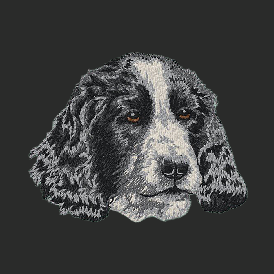 English Cocker Spaniel Embroidered Classic Long Sleeve Shirt