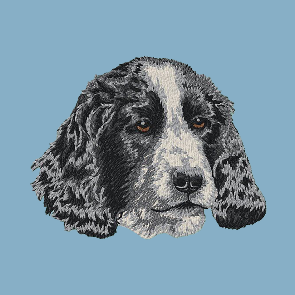 English Cocker Spaniel Embroidered Classic Long Sleeve Shirt