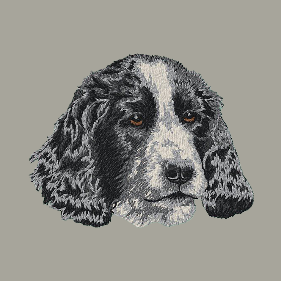 English Cocker Spaniel Embroidered Classic Long Sleeve Shirt