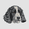 English Cocker Spaniel Embroidered Classic Long Sleeve Shirt