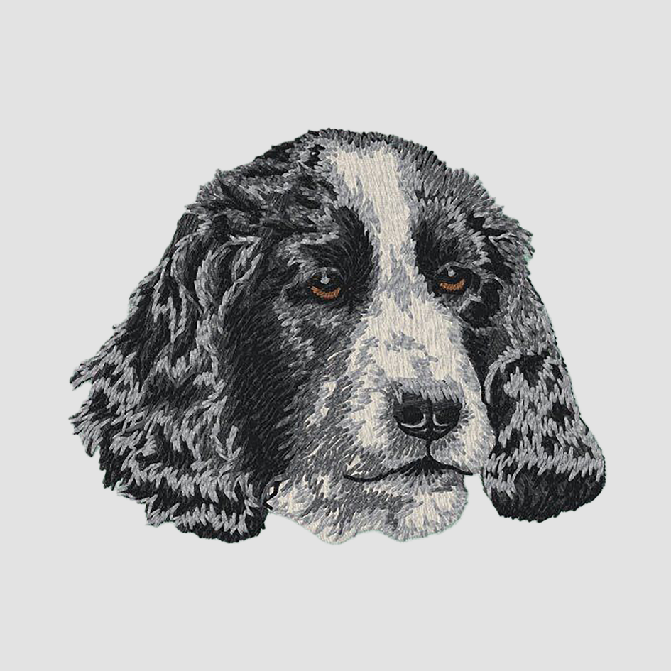 English Cocker Spaniel Embroidered Classic Long Sleeve Shirt