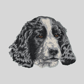 English Cocker Spaniel Embroidered Mock Neck Sweatshirt