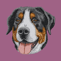 Greater Swiss Mountain Dog Embroidered Classic Long Sleeve Shirt